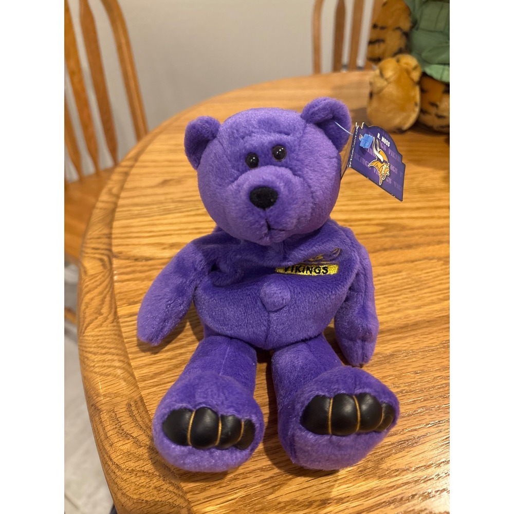 Limited Treasures Randy Moss Minnesota Vikings 98 Test Issue Bear 84 Purple Rare